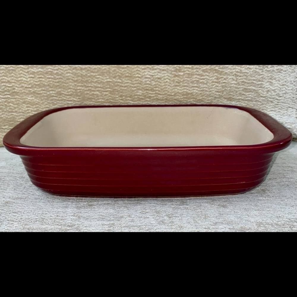 *SOLD* #1378 Small Rectangle Baker Cranberry